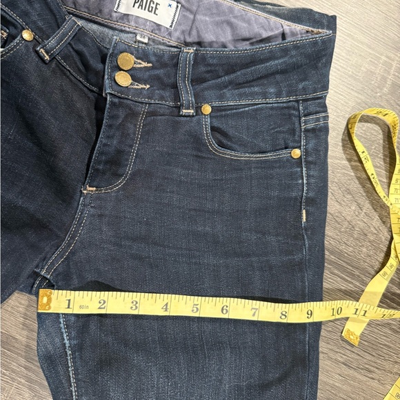 PAIGE Dark Blue Flare Jeans - Picture 16 of 17